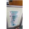 Image 1 : Framed Contemporary Wall Art - 39" x 23"