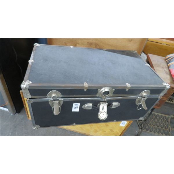 Black Steamer Trunk