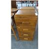 Image 1 : Wood 4 Drawer Cabinet