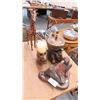 Image 1 : Leather Zebra, Giraffe Figurine & Safari Décor