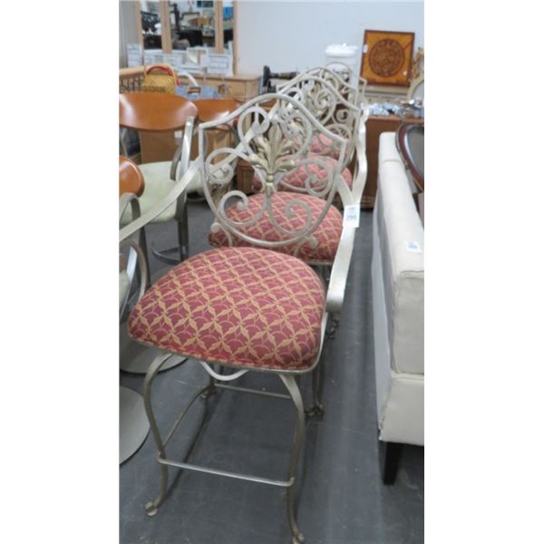 4-Hightop Swivel Arm Bar Stools - 4 X $