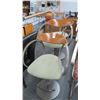 Image 1 : 3-Metal Mid Century Swivel Bar Stools - 3 X $