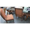 Image 1 : Glasstop Wood w/Ornate Metal Base Dining Room Table w/6 Chairs