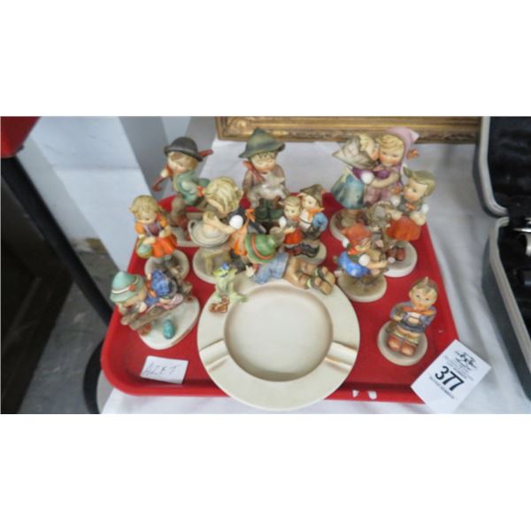 11-Hummel Figurine, Ashtray - 11 X $