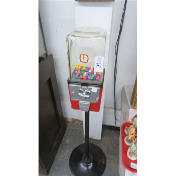 Pedestal Coin Op Gumball Machine