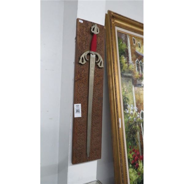 Sword On Carved Mount