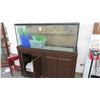 Image 1 : Large Fish Tank w/Cabinet Base