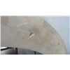 Image 2 : Faux Marble Trim Round Mirror - No Shipping