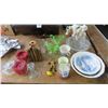 Image 1 : Hanging Metal Candlestand, Painted Bowls & More