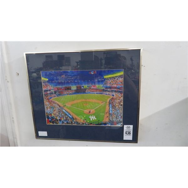 Framed Yankee Stadium Print - 19" x 16"