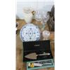 Image 1 : Towel Serving Utensils, Painted Platters, Lidded Jars & Wine Stems