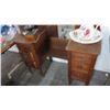 Image 2 : Antique Mahogany 6 Drawer Vanity Cabinet