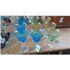 Image 1 : Crackle Glass Wine Stems (9)