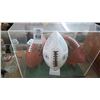 Image 1 : Autographed Wilson Footballs In Plexiglass Showcase