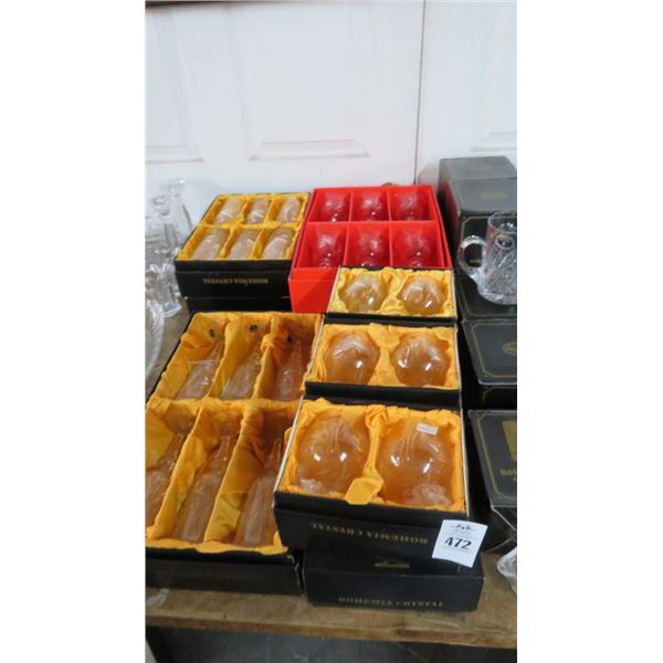11-Bohemia Crystal Drinkware Set - 11 X $