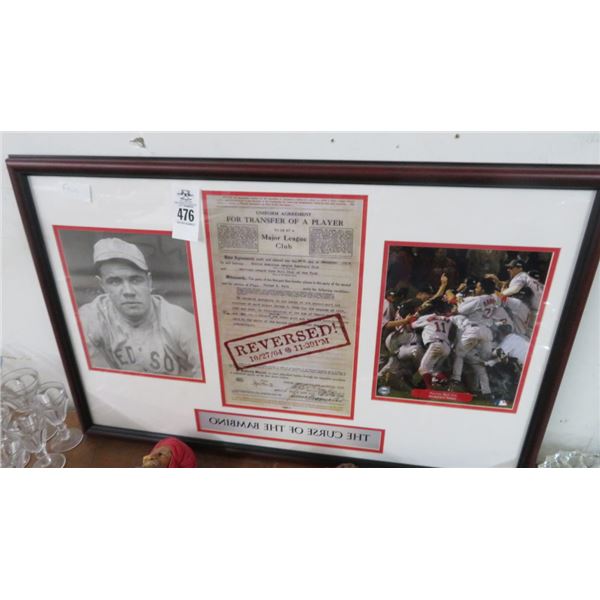 Framed The Curse Of The Bambino Photo - 22" x 18"