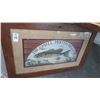 Image 1 : Framed The Small Mouth Bass Print - 40" x 26"