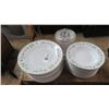 Image 1 : Lot of Gibson Painted Plates, Bowls w/Lidded Jar