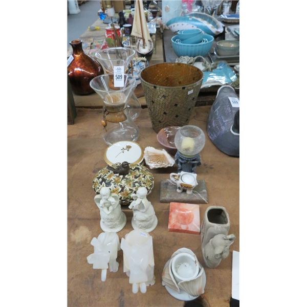 Glass Pitchers, Lidded Jars & Figurines