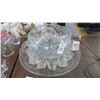 Image 1 : Etched Glass Punch Bowl Set