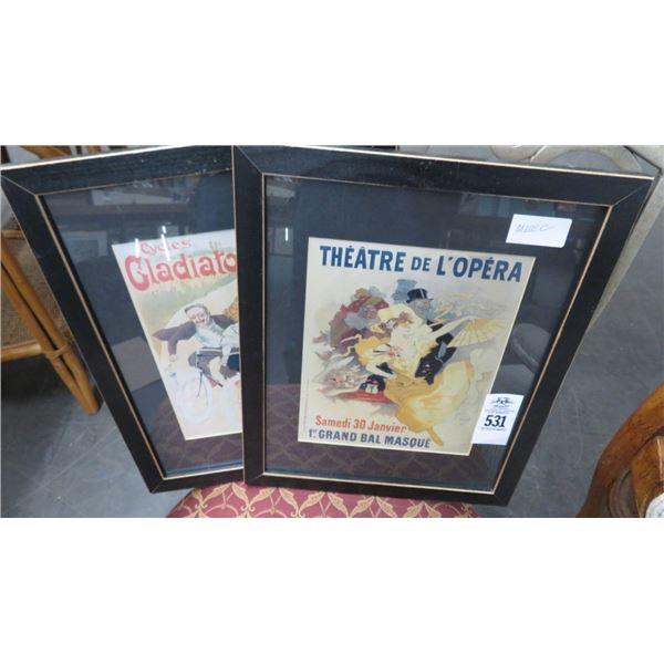 Framed Opera Print (2) - 16" x 13"