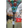Image 2 : 2-Torchier Lamp w/Lidded Glass Lamp Shade - 2 X $