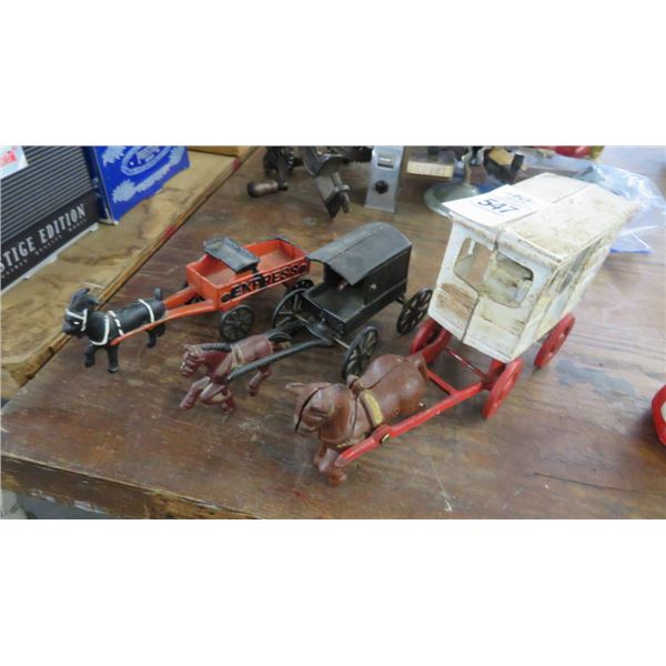 Cast Iron Horse & Buggy