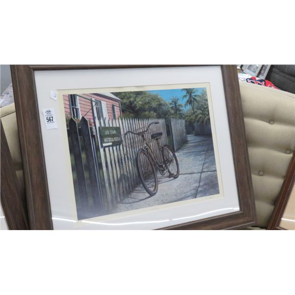 Museum, Vintage Bike Print - 37" x 31"