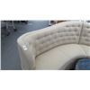 Image 2 : Tan Fabric Half Moon Sofa