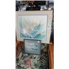 Image 1 : Framed Harbor & Floral Print (2)