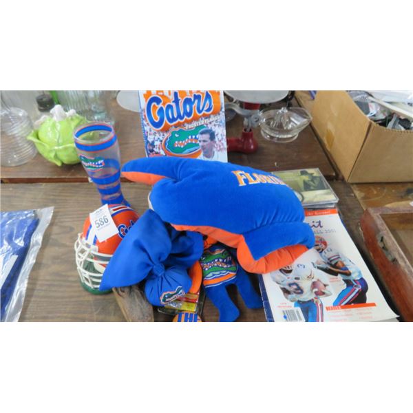 Lot of Florida Gator Collectibles