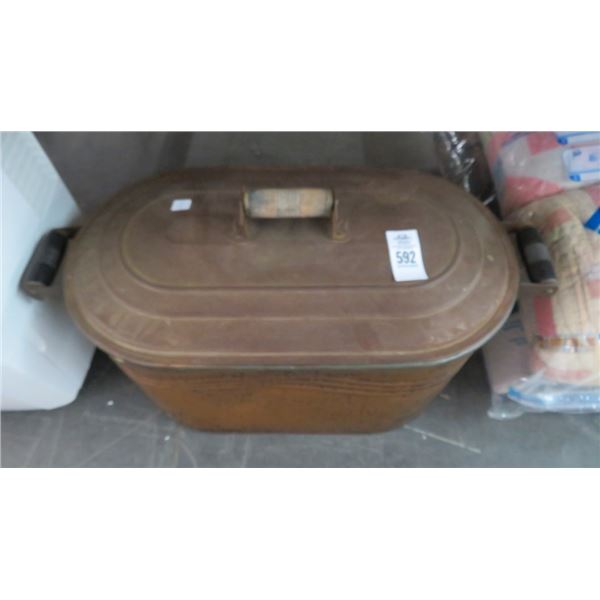Metal Lidded Bucket