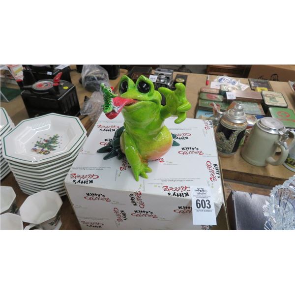 Kitty's Critters Frog Figurine