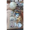 Image 1 : World Globe, Nautical Clock & Décor