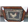 Image 1 : Framed Rooster Print - 26" x 22"