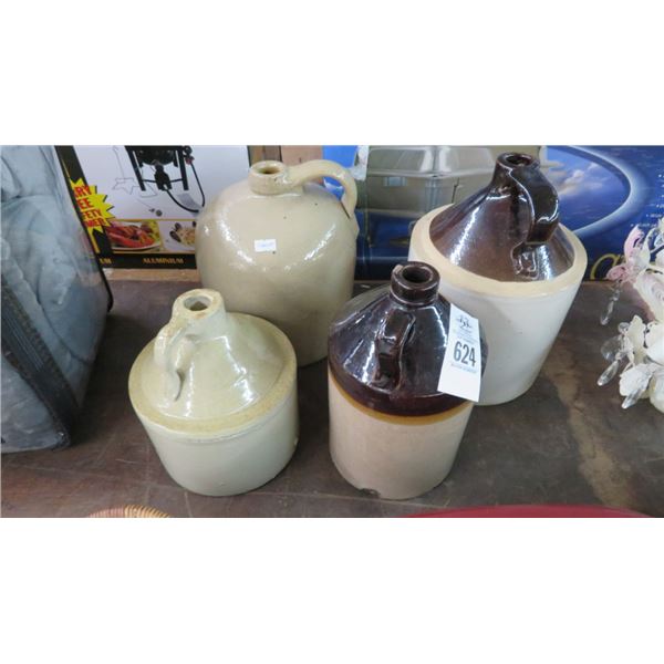 4-Stoneware Jugs - 4 X $