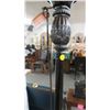 Image 2 : Torchier Lamp w/ Leaded Glass Shade
