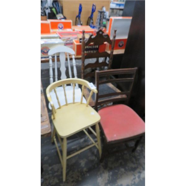 Spindle & Ladderback Chairs (4)