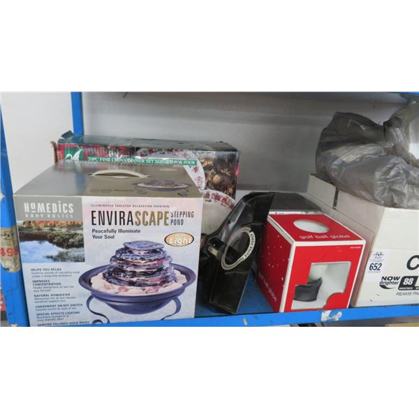Homedics Stepping Pond, 20 Pc. China Dinner Set, Golf Club Covers & More