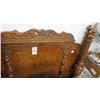 Image 1 : Carved Mahogany Twin Bed Frame