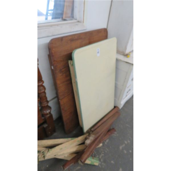 Vintage Metal & Wood Tables (2)