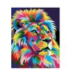 Image 1 : DIY PAINT BY NUMBERS KIT COLOR LION