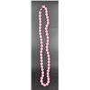 Image 1 : #125-NATURAL PINK JADE NECKLACE 8MM/20"