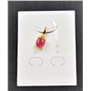 Image 1 : #59-NATURAL RED RUBY 7X8.4 & CZ  PENDANT