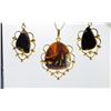 Image 1 : 22)  SET OF 18K GOLD PLATED NATURAL TURKISH