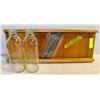 Image 1 : VINTAGE CABBAGE SHREDDER + TWO ANTIQUE GLASS MILK
