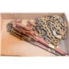 Image 1 : 17 FEET OF 1/4" CHAIN WITH HOOKS + 3 LEVER BINDERS