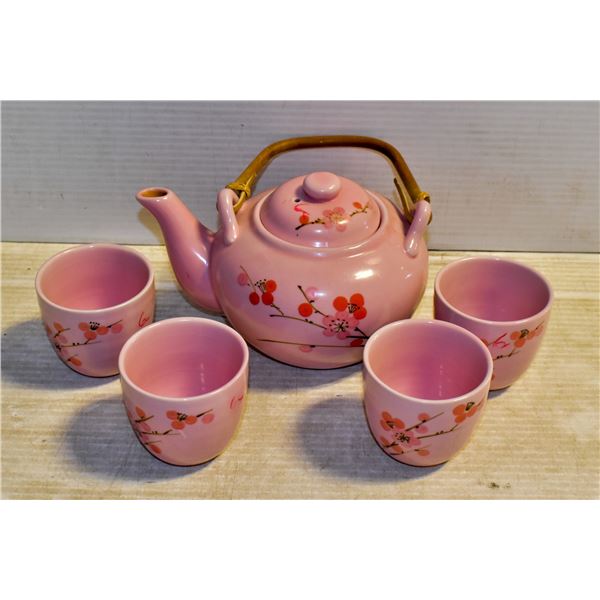 PINK CHERRY BLOSSOM TEA SET