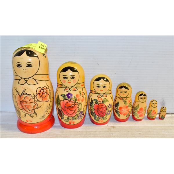 UKRAINIAN DELICATE EGGS & STACKING DOLLS SET