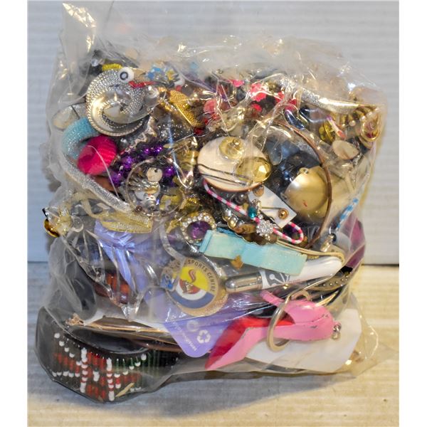 LARGE BAG OF ESTATE JEWELRY